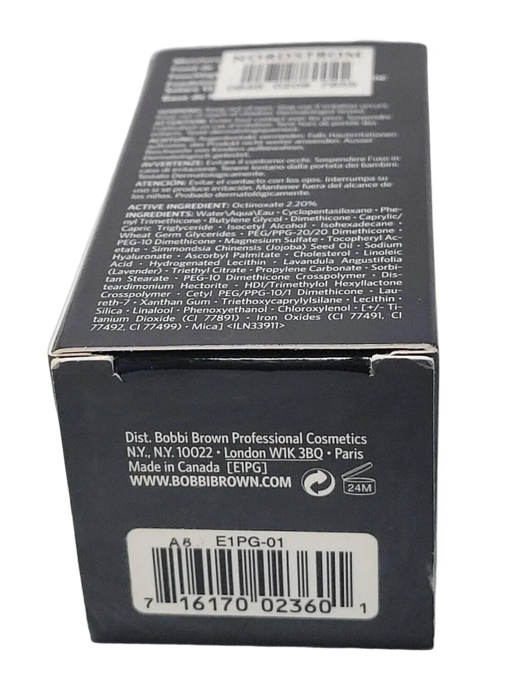 Bobbi Brown Skin Foundation SPF15 Shade W-026 WARM IVORY 1oz / 30ml New In Box
